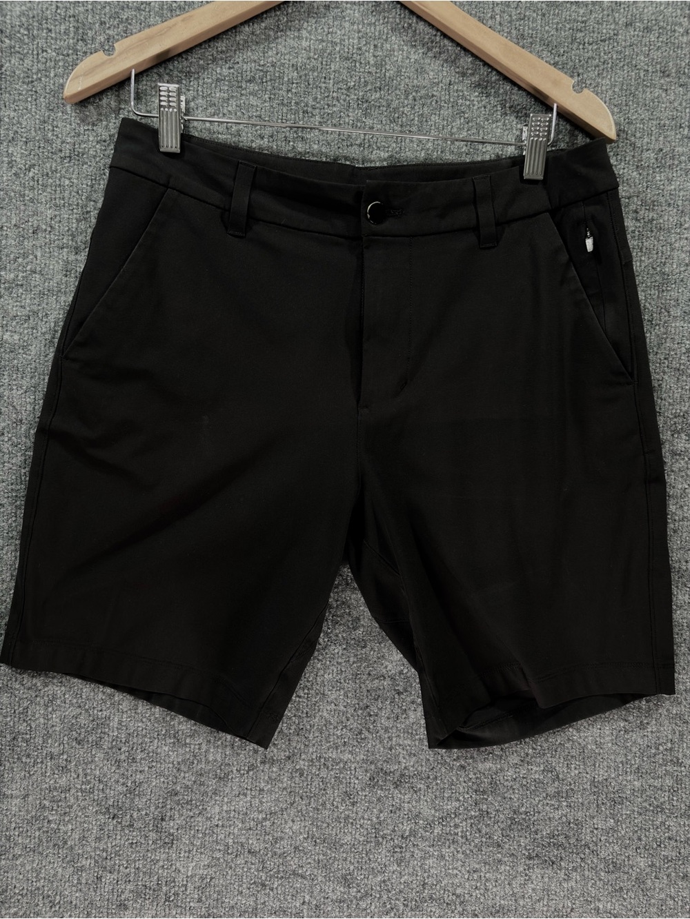 Lululemon ABC Shorts Men's 30 Black Performance Golf Tech Pocket Casual